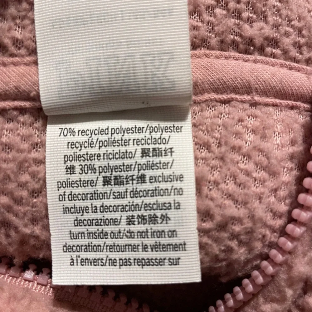 PINK VICTORIA'S SECRET Sherpa Fleece Half-Zip Hoodie Colorblock Pink XS Cozy - Picture 12 of 13